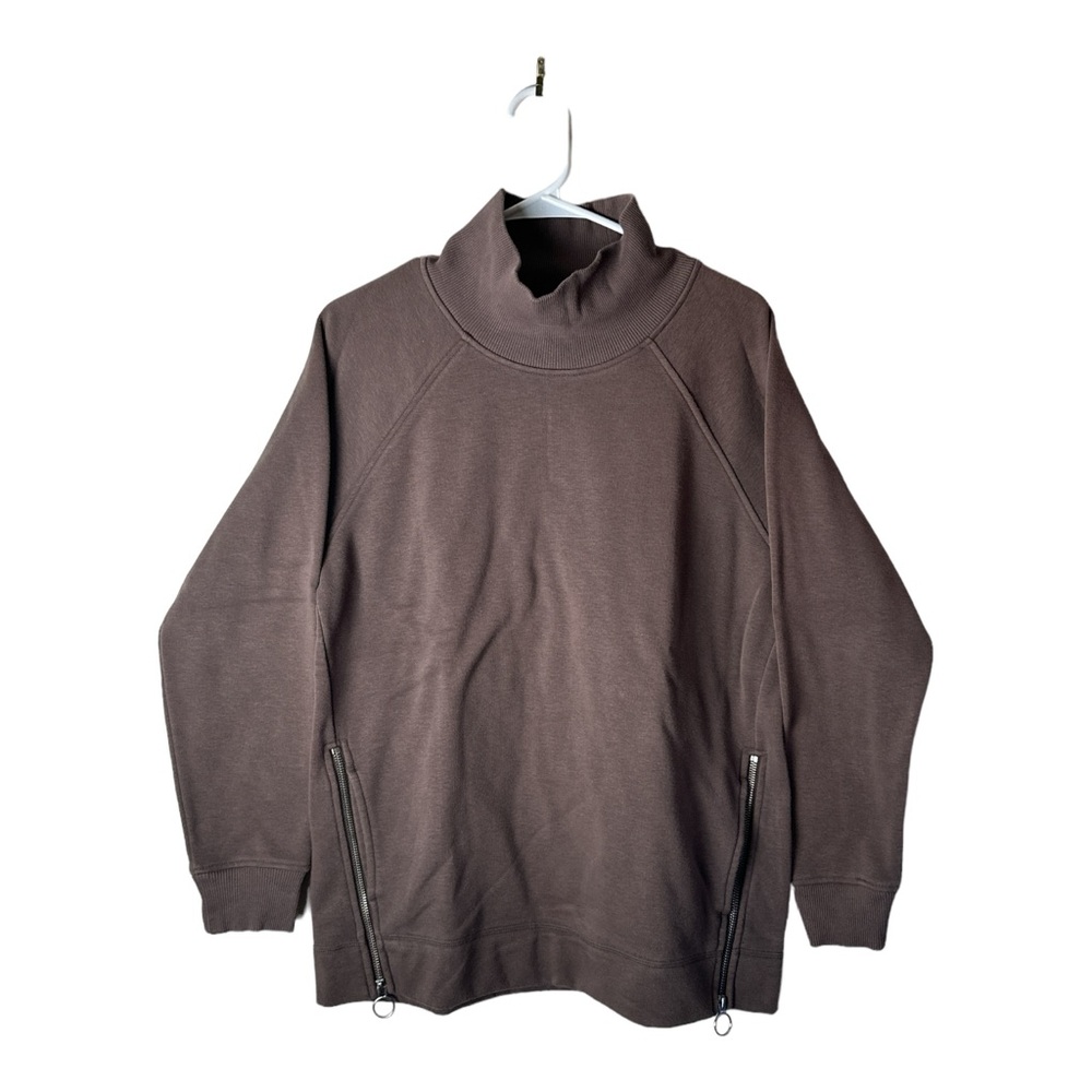 Athleta Cozy Karma Side Zip Funnel Neck Size Medium